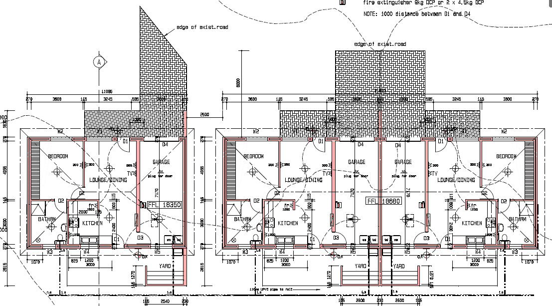 Floor plan of 1 bedroom cottage