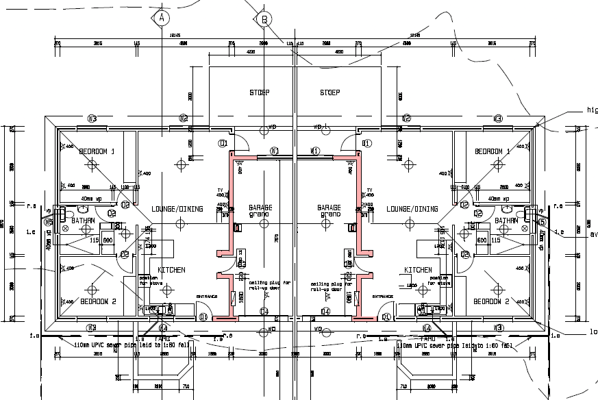 Floor plan of 2 bedroom house