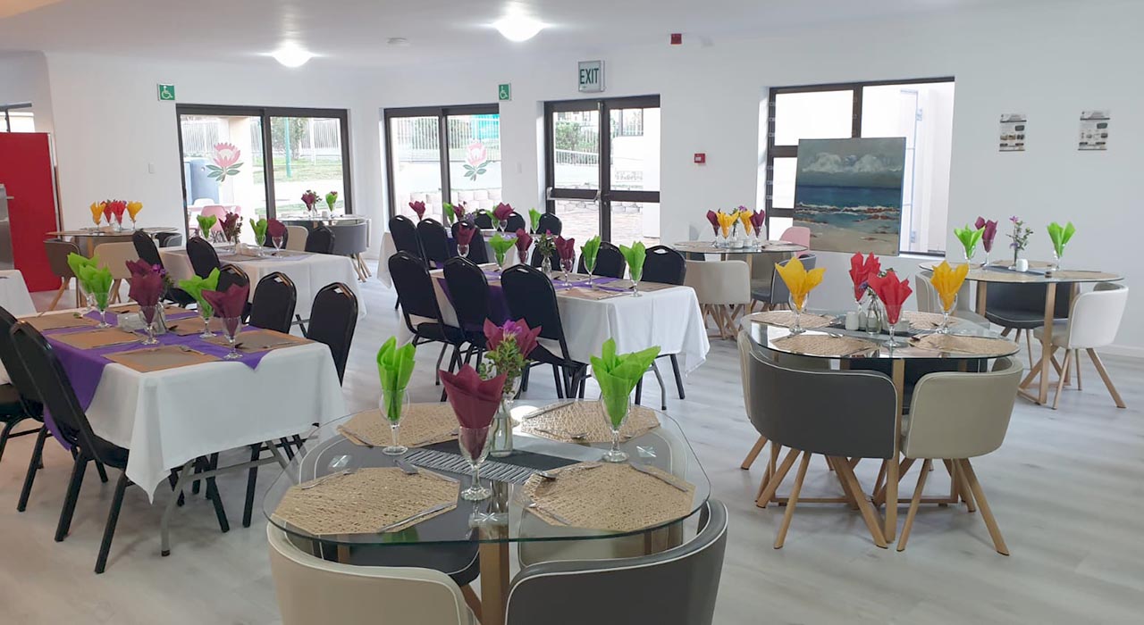 Dining hall ready to receive residents