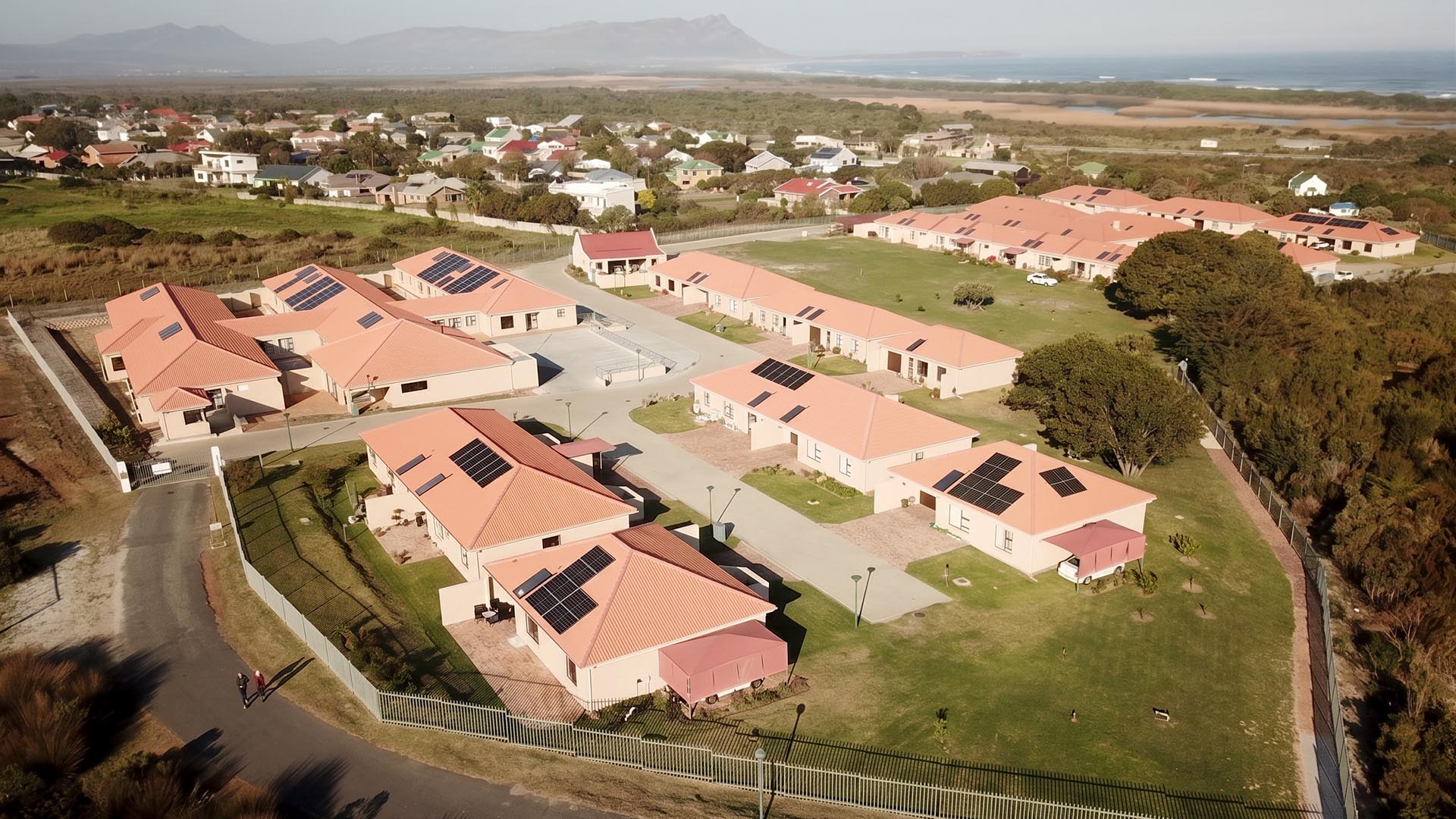 Community of buildings and homes for the aged