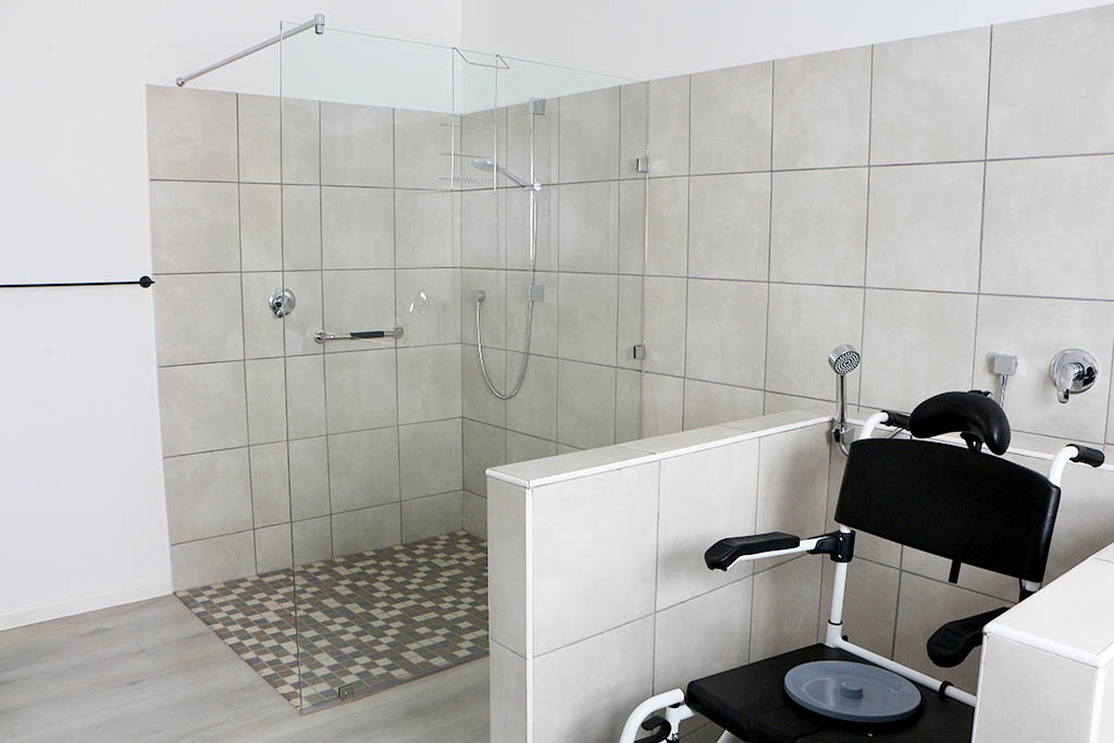 Frail care bathroom shower